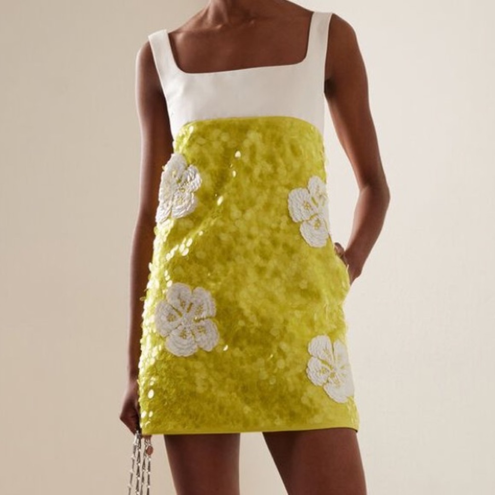 Des Phemmes - Exclusive Sequined Satin Mini Dress
